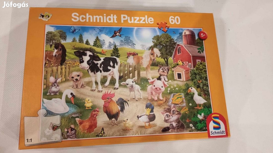 Állatos farmos puzzle