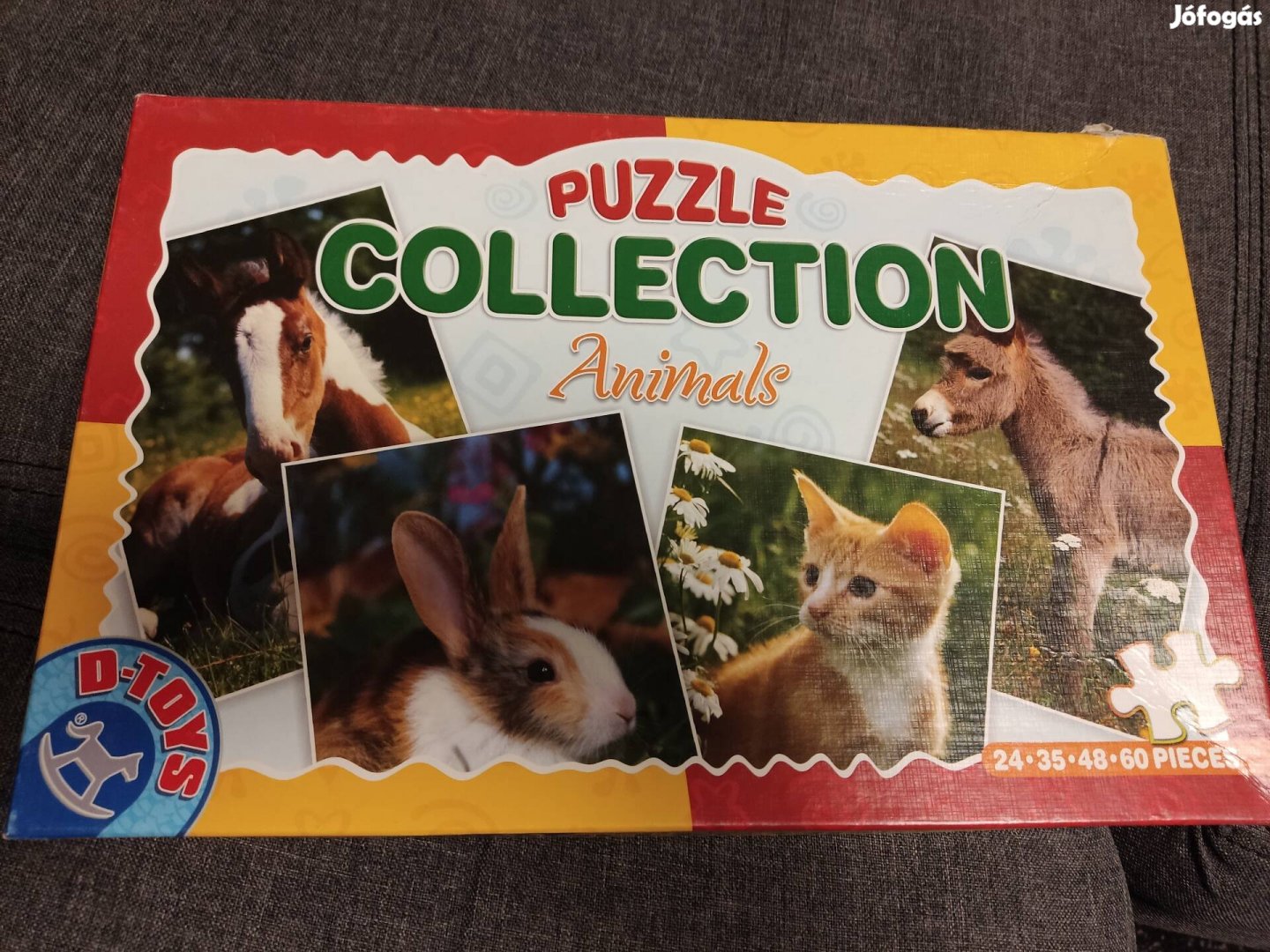 Állatos puzzle, kirakó , 4 állat 