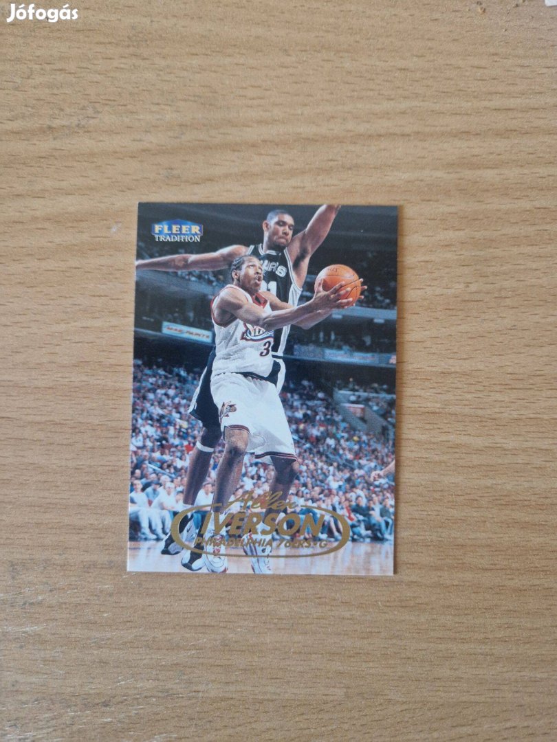 Allen Iverson Fleer Tradition 1998-99 3 kosaras kártya