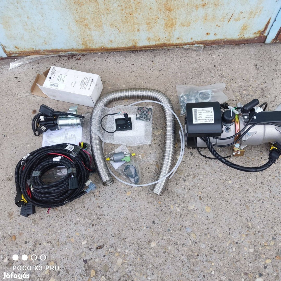 Állófűtés 24v-os 15kw-os diesel komplett szett Új!!!