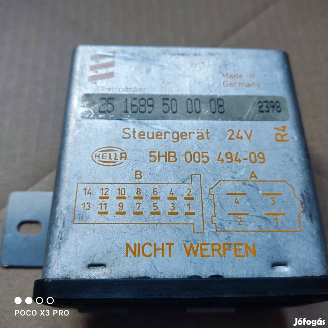 Állófűtés eberspacher D1LC 24v-os Új elektronika !