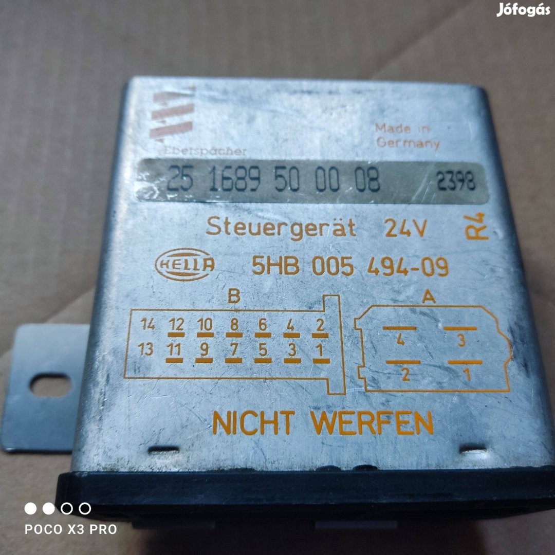 Állófűtés eberspacher D1LC 24v-os Új elektronika !