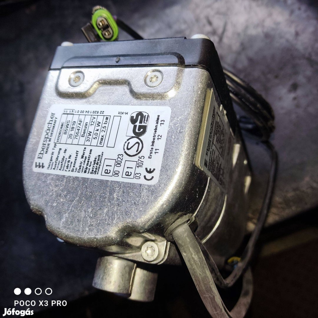 Állófűtés eberspacher hydronic I Új kályha !