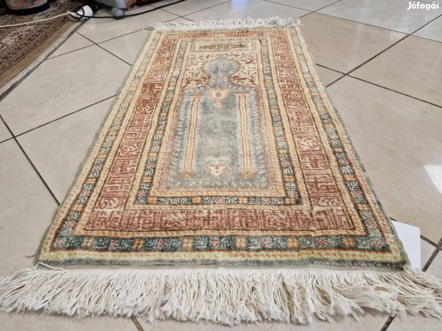 Álomszép 95x117 eredeti kézi selyem kayseri perzsa szőnyeg. BFZ839