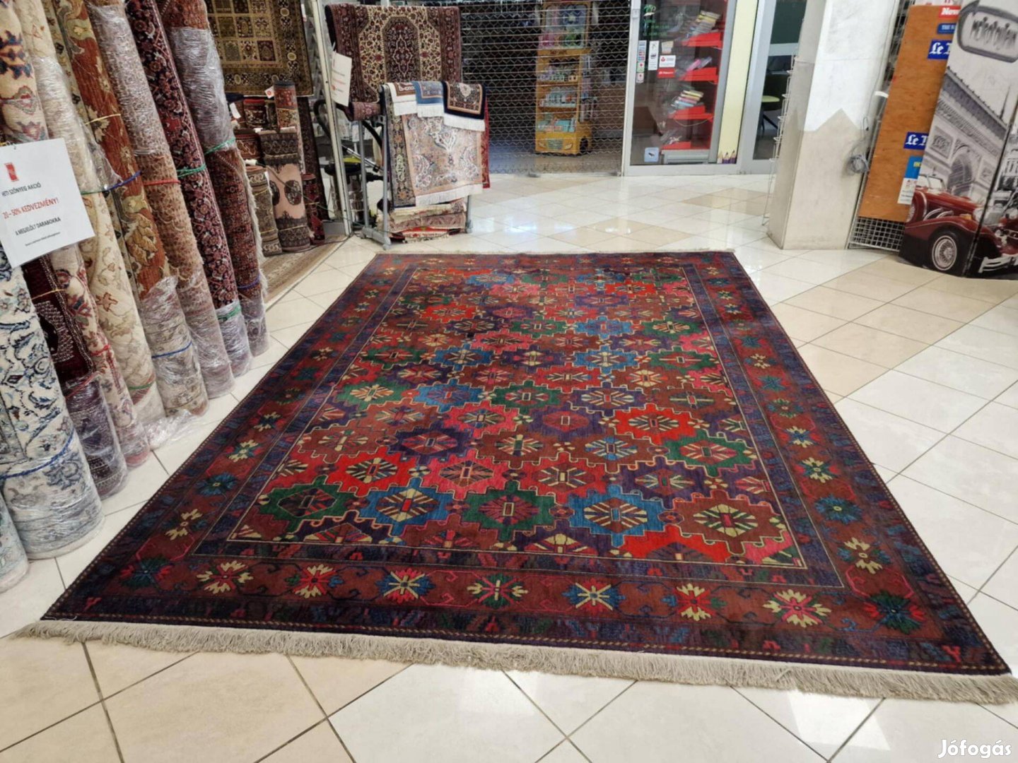 Álomszép hatalmas bakhtyar motívum 250x365 gyapjú perzsa szőnyeg MZ501