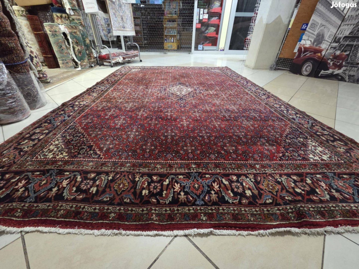 Álomszép iráni herati-bidjar kézi 230x330 gyapjú perzsa