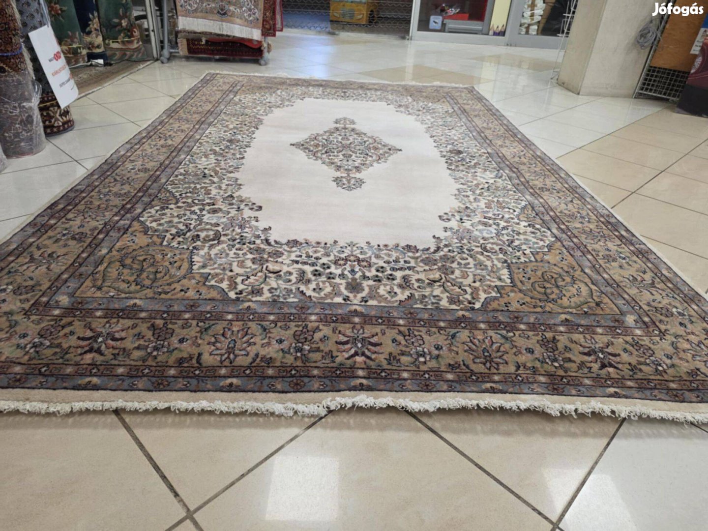 Álomszép tabriz motívumos 200x315 kézi gyapjú perzsa szőnyeg FZ20-2