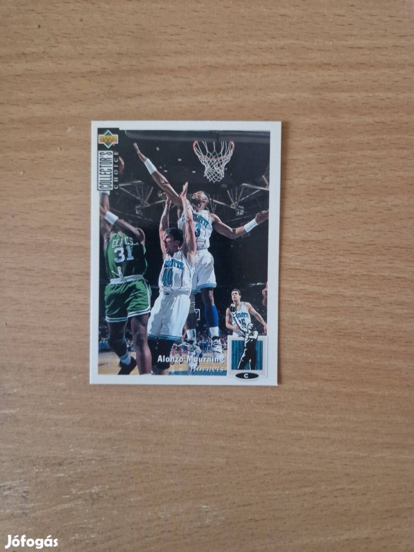 Alonzo Mourning Collectors Choice 1994-95 133 kosaras kártya