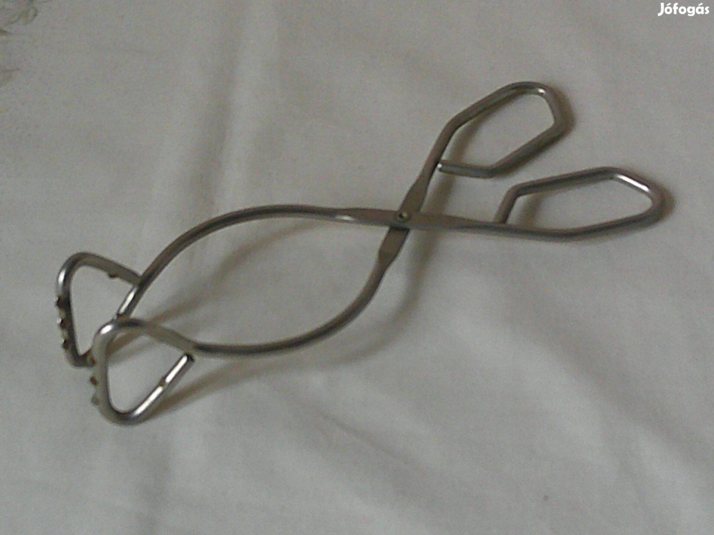 Alpakka angol ételfogó, süteményfogó csipesz