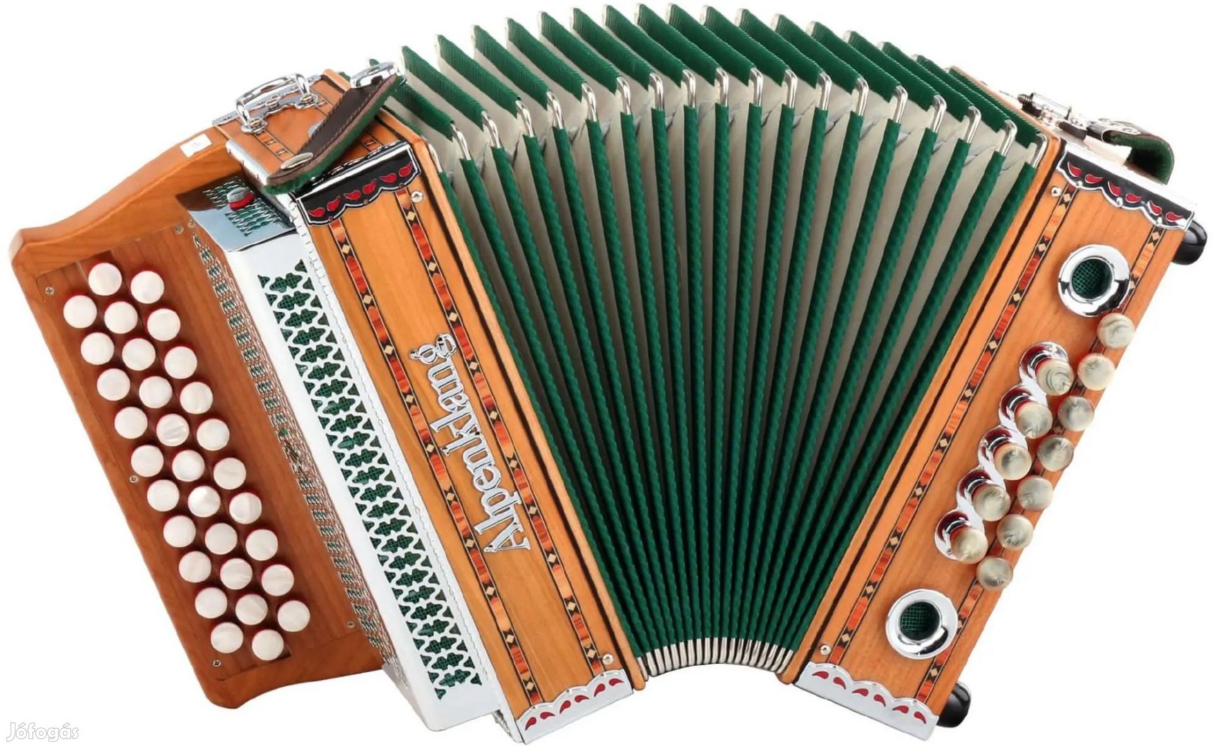 Alpenklang Harmonika "Mini" 3 soros, B-Es-As Cseresznyefa