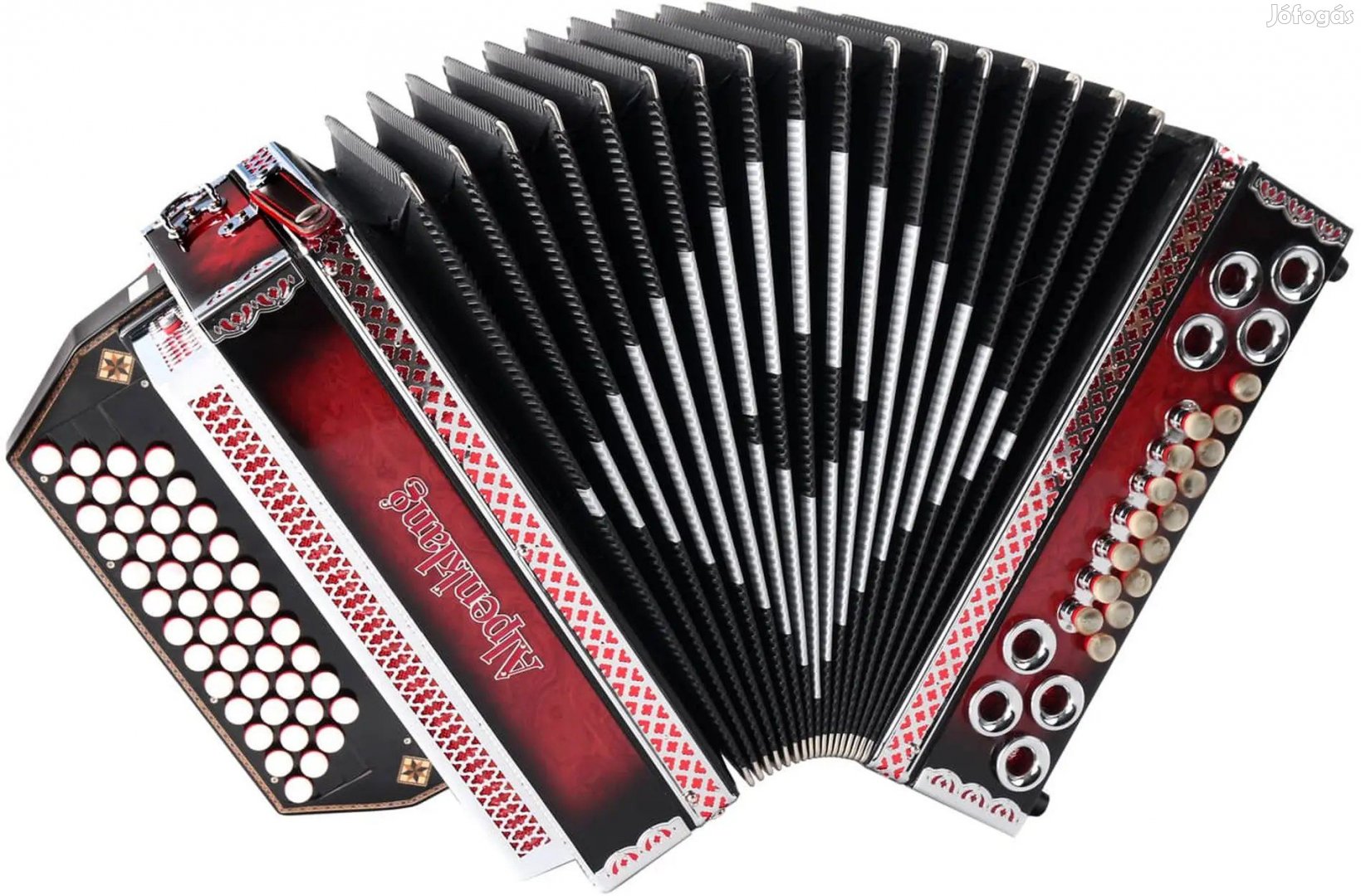 Alpenklang Pro 4/III Harmonika G-C-F-B Árnyék Piros