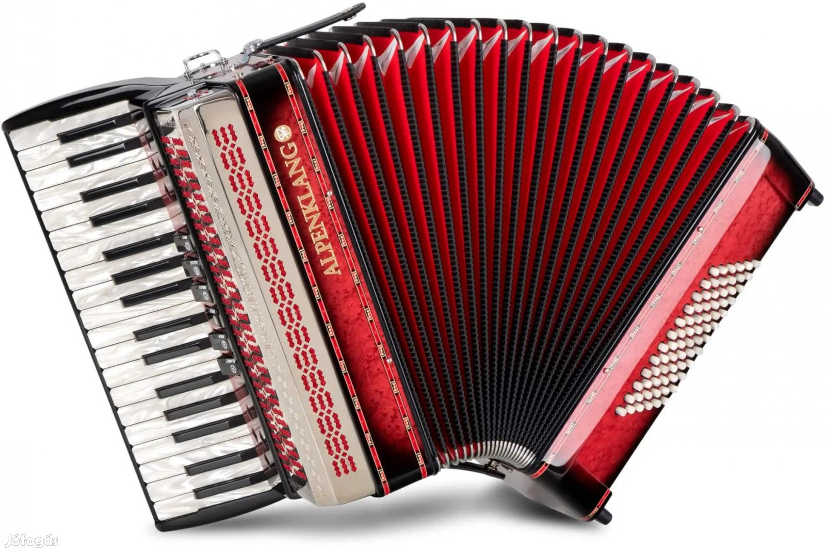 Alpenklang Pro Harmonika III 72 M Árnyalat Vörös