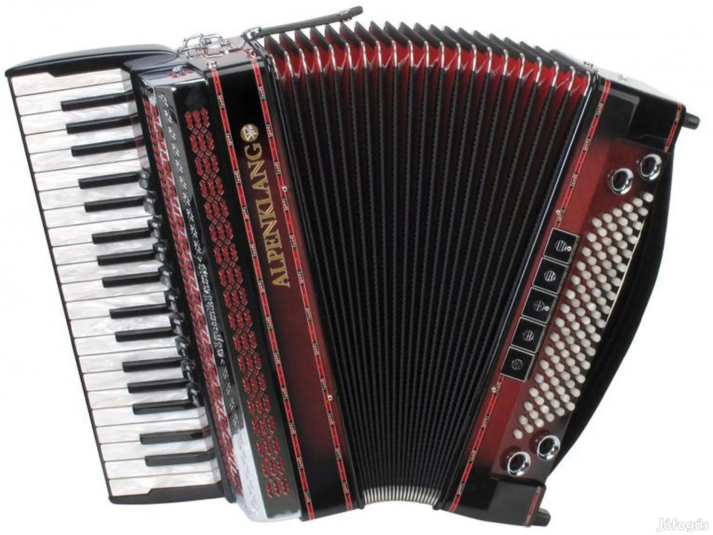 Alpenklang Pro Harmonika IV 96 MHR Árnyalat Piros