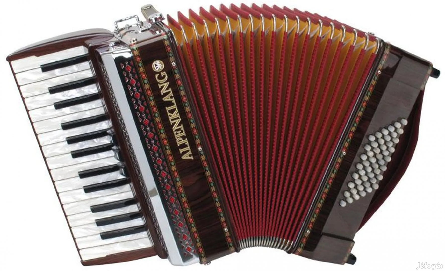 Alpenklang Pro II 48 M harmonika rózsafa