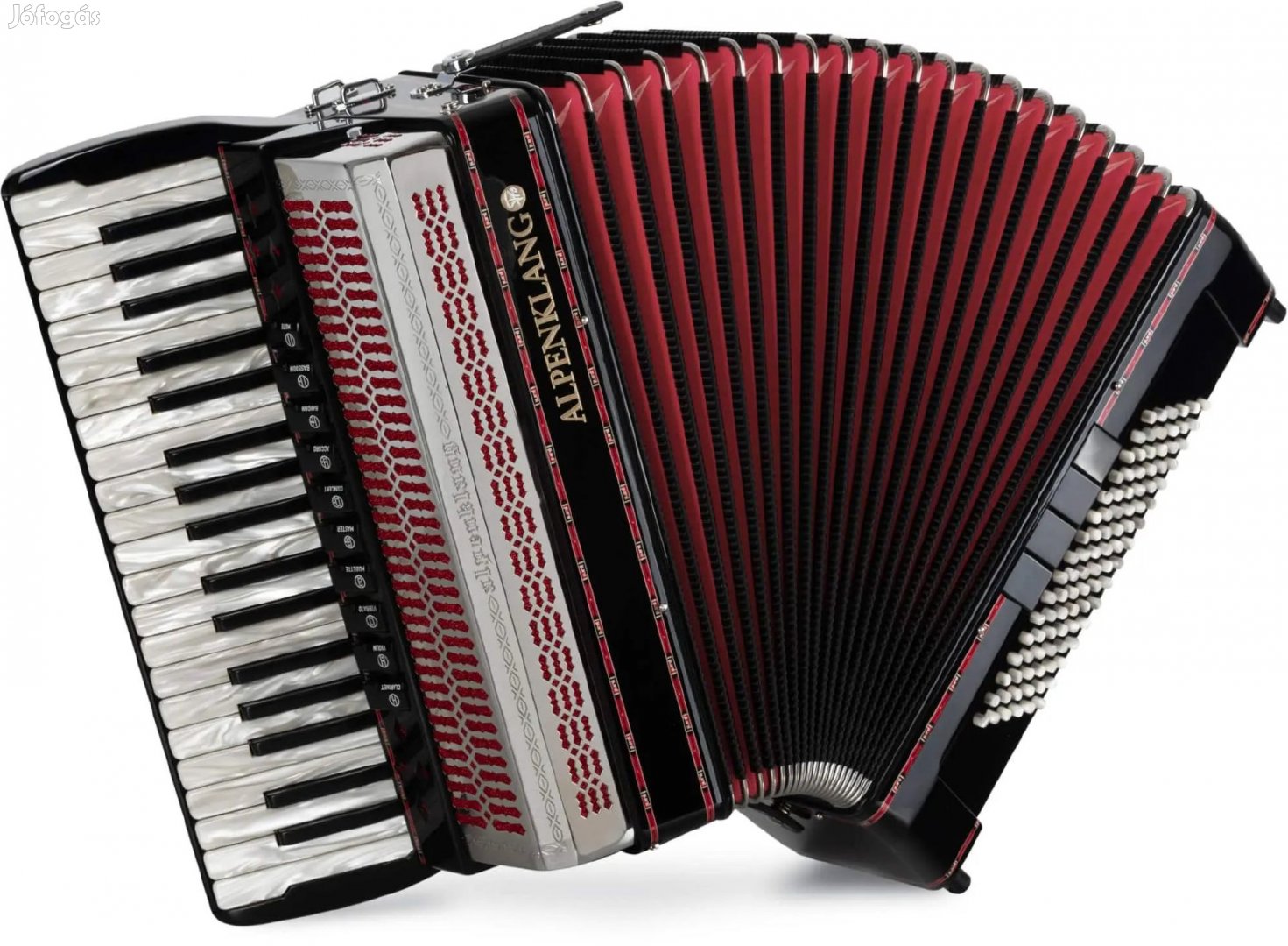 Alpenklang Pro IV 96 CM fekete harmonika