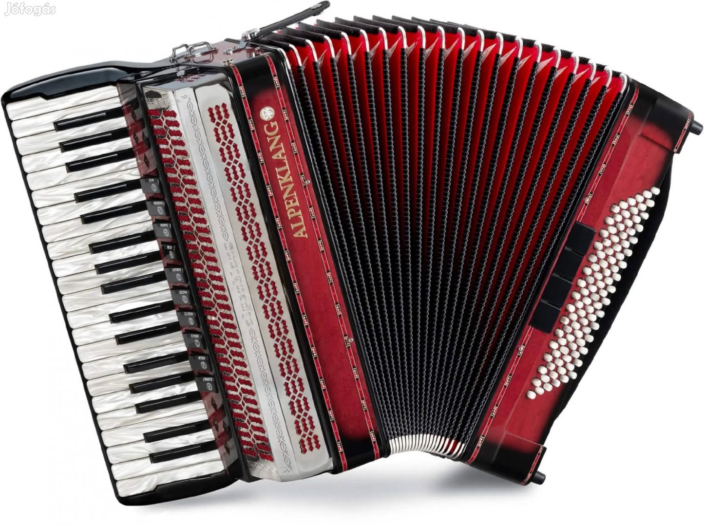 Alpenklang Pro IV 96 CM harmonika árnyék piros