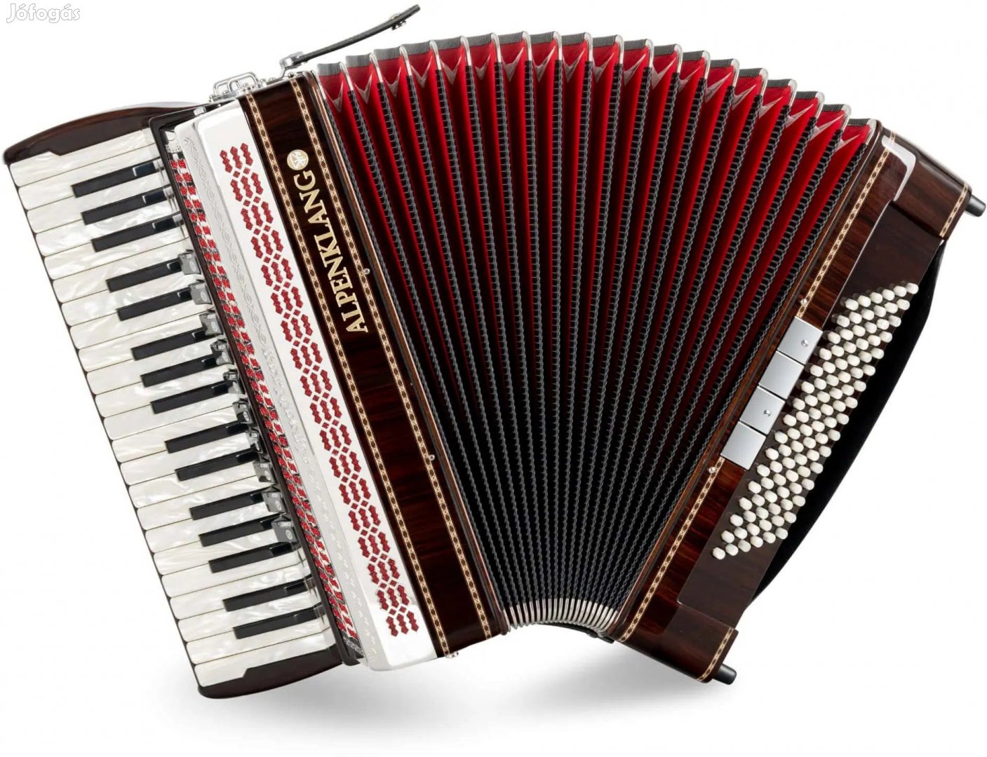Alpenklang Pro IV 96 M harmonika rózsafa