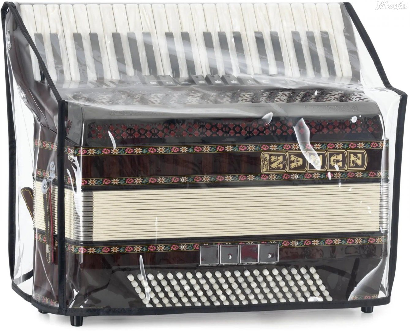 Alpenklang átlátszó tok 120 basszusos harmonikához