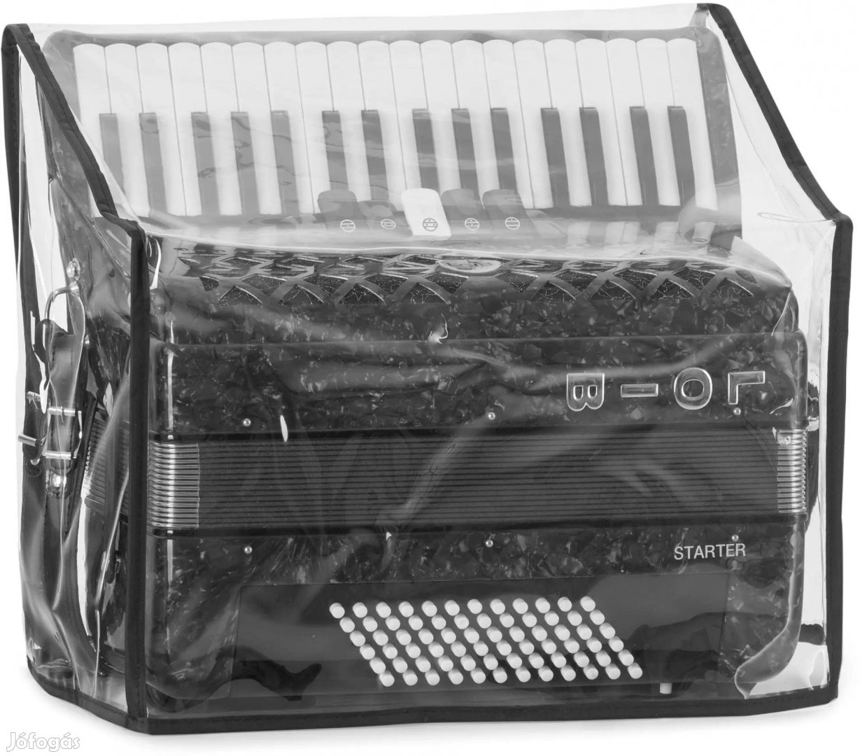 Alpenklang átlátszó tok 72 basszusos harmonikához