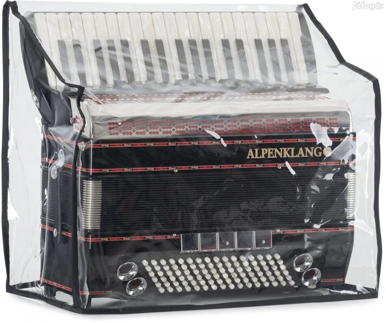 Alpenklang átlátszó tok 96 basszusos harmonikához