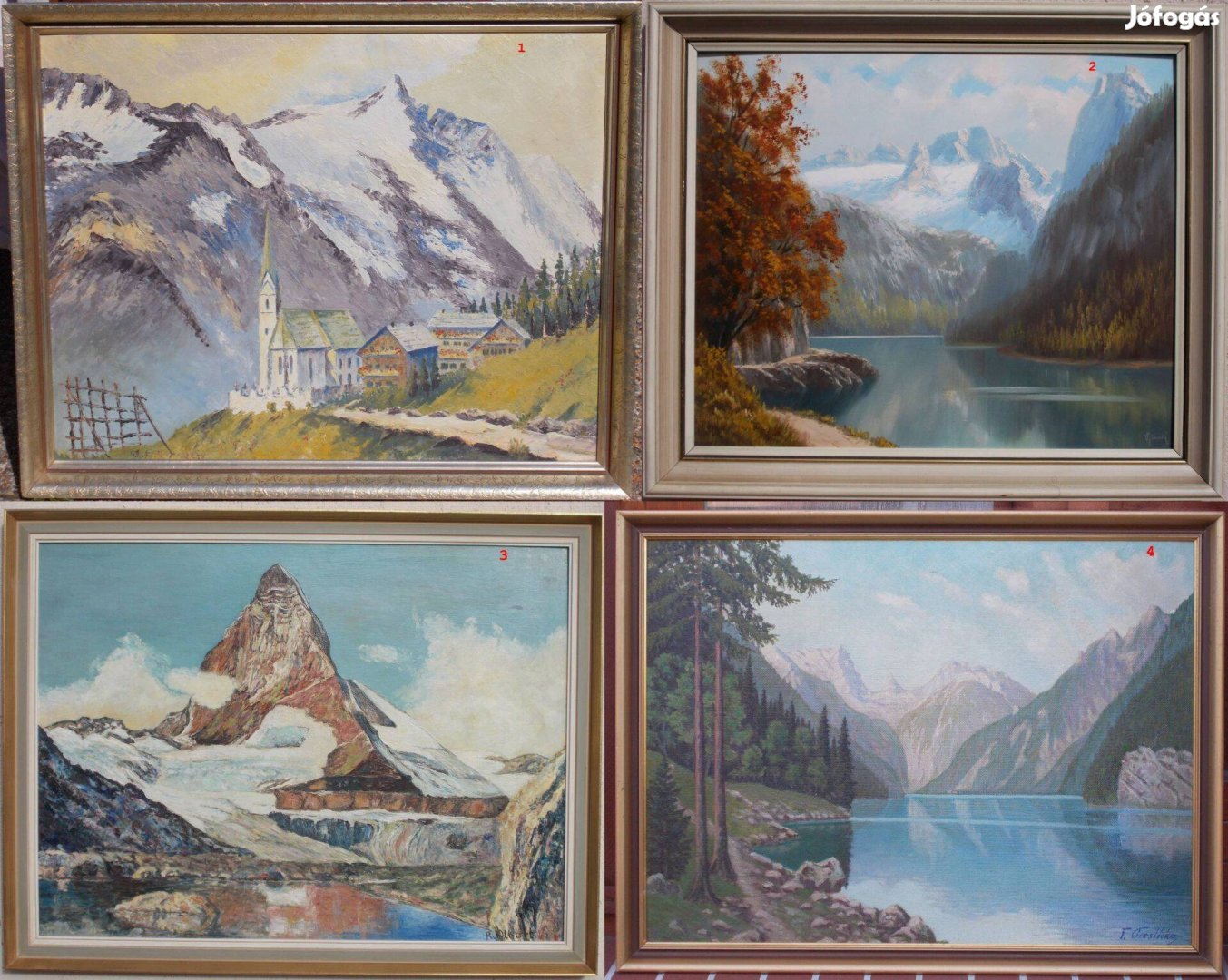 Alpesi festmények egy tételben darabár 22ezer