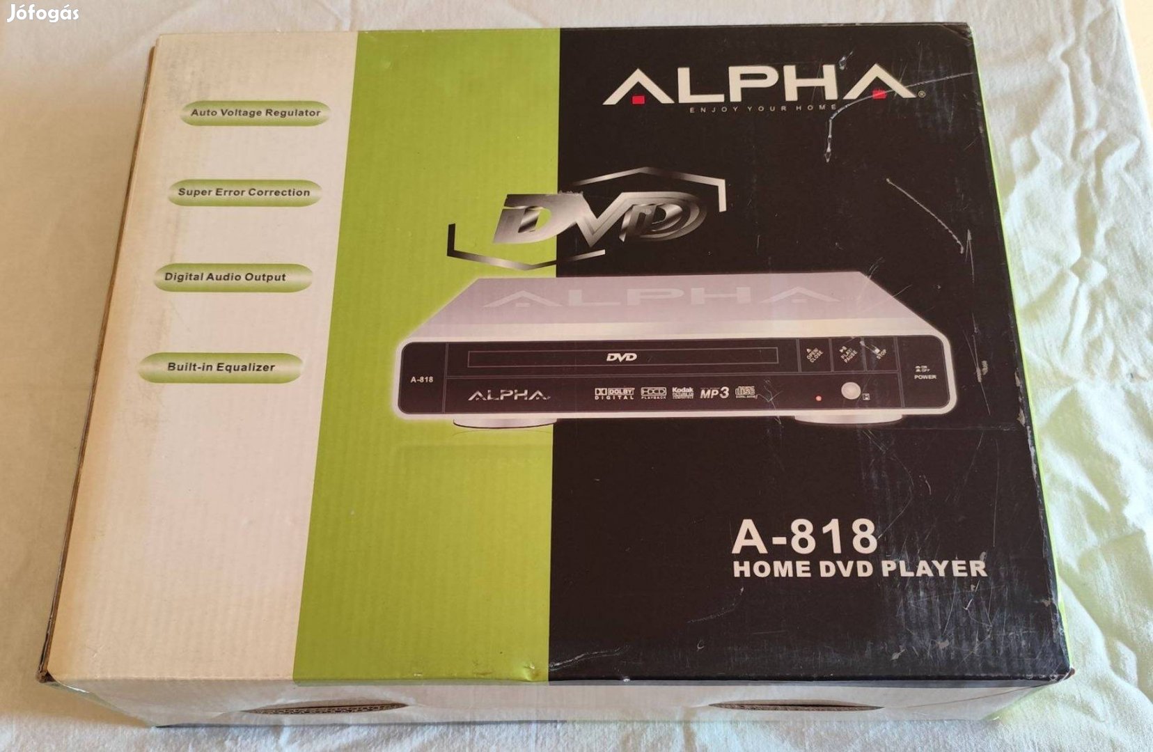 Alpha A-818 DVD lejátszó, Bontatlan állapotban eladó