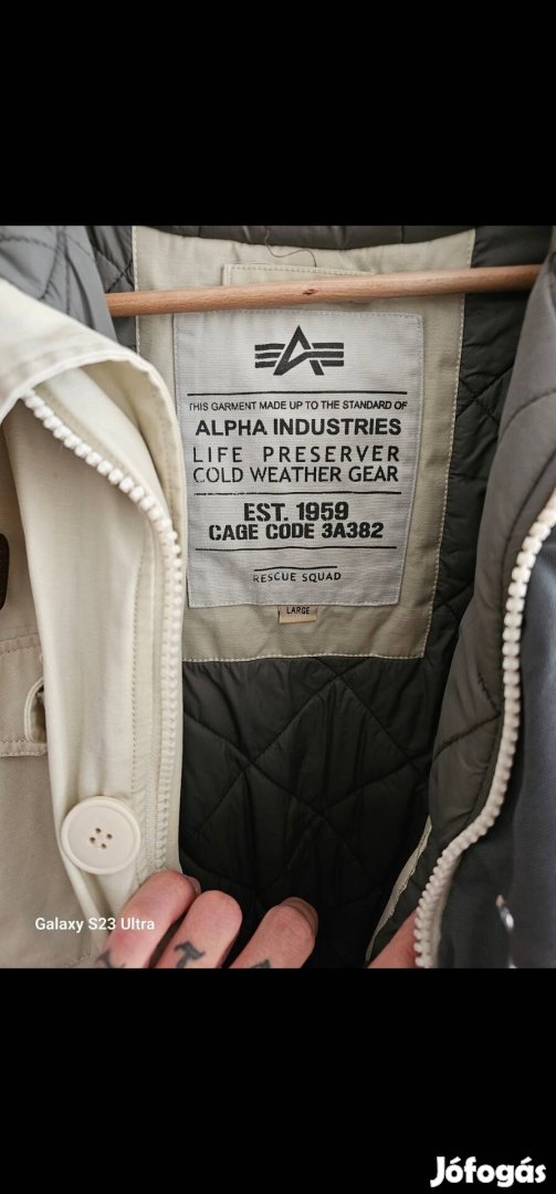 Alpha Industries Rescue Squad téli kabát L
