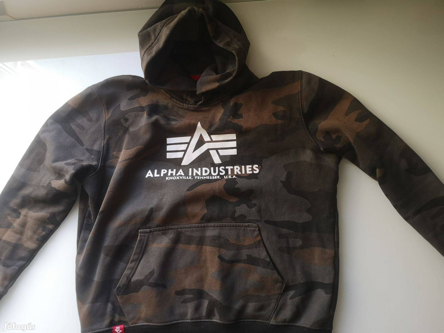 Alpha Industries khaki/basic kapucnis pulóver