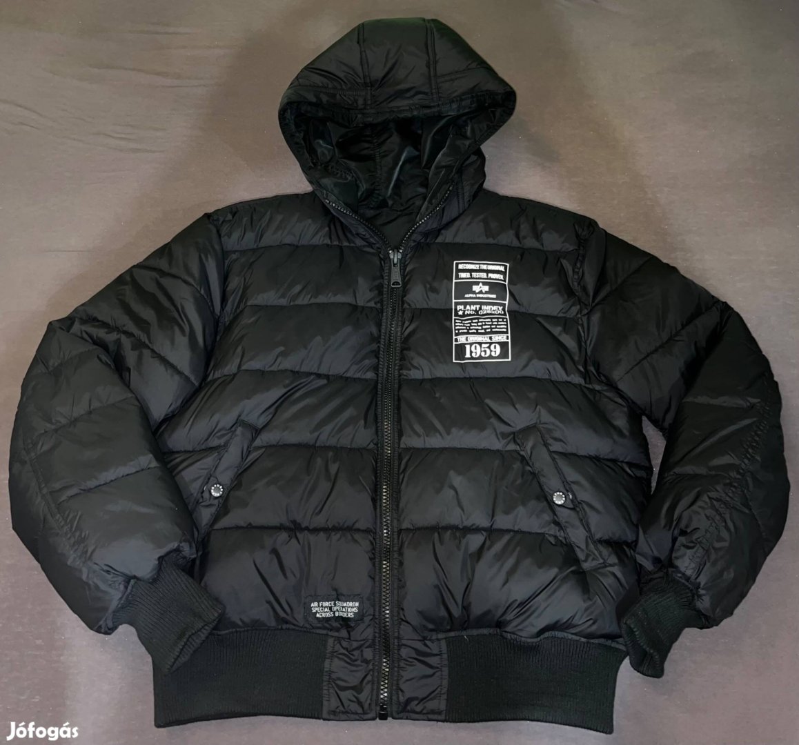 Alpha Industries télikabát fekete xl