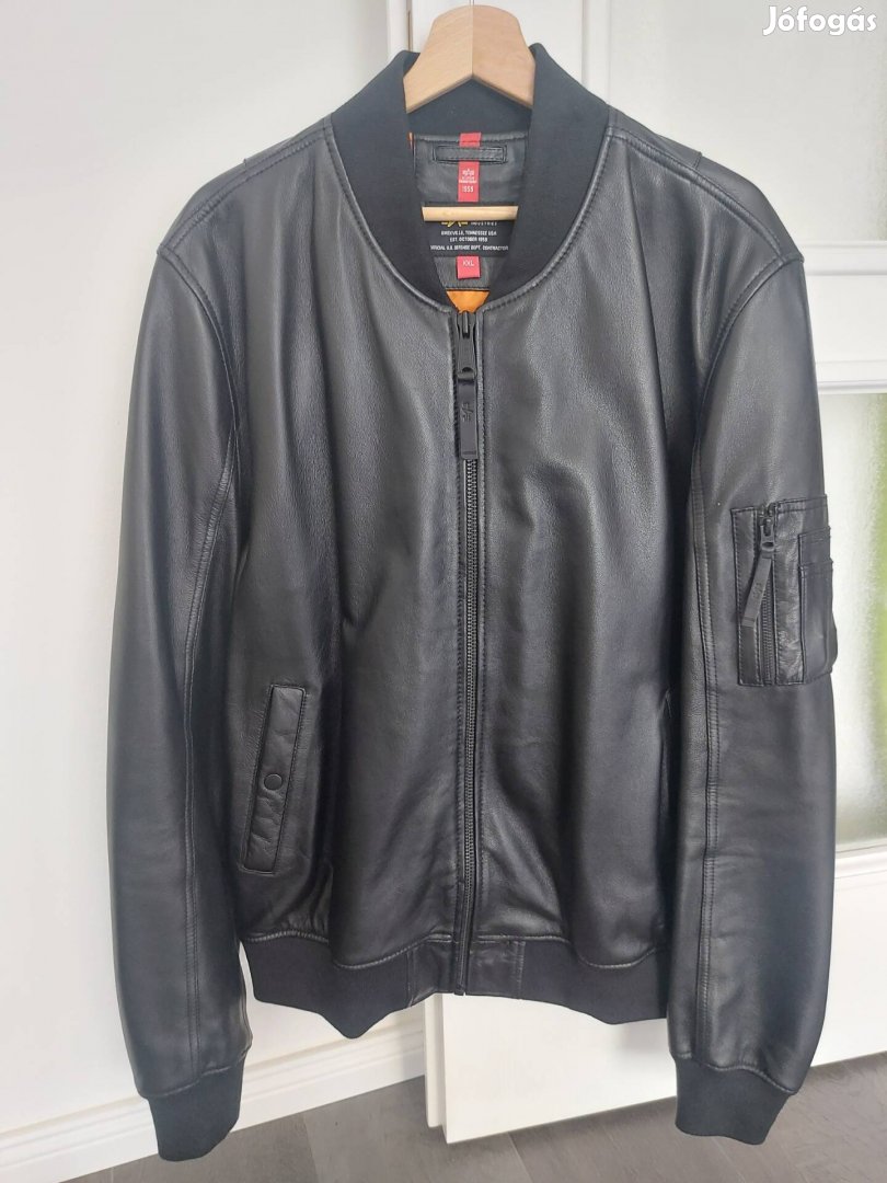 Alpha industries MA-1 Leather LF-black XXL jacket