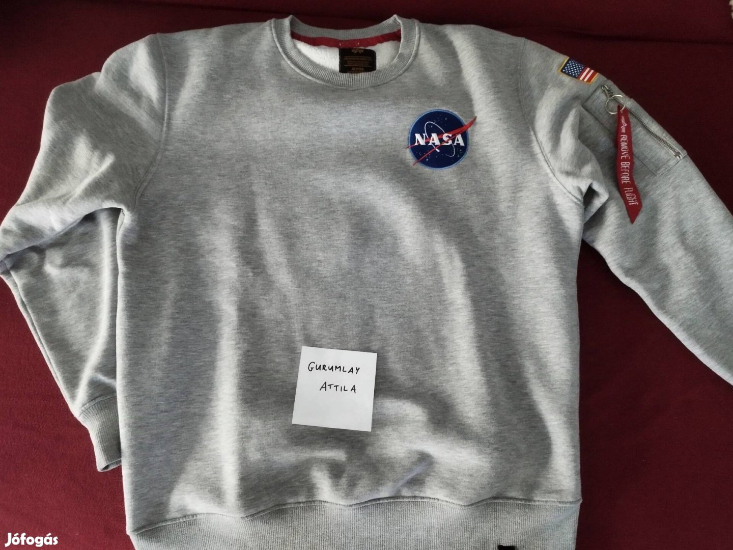 Alpha industries NASA pulcsi L-es 