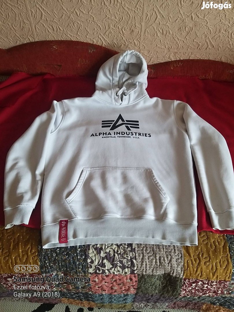 Alpha industries kapucnis pulóver XL