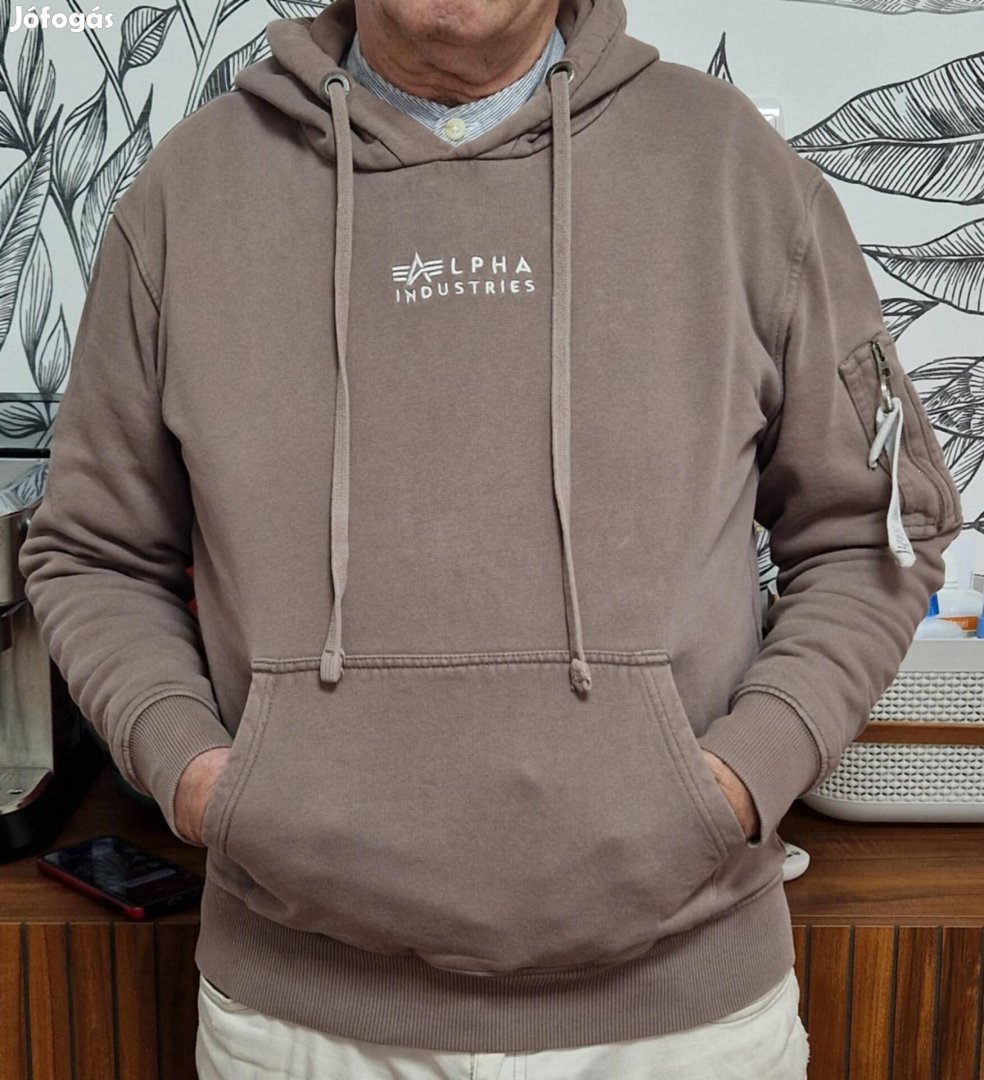 Alpha industries polár kapucnis pulóver s méretű.