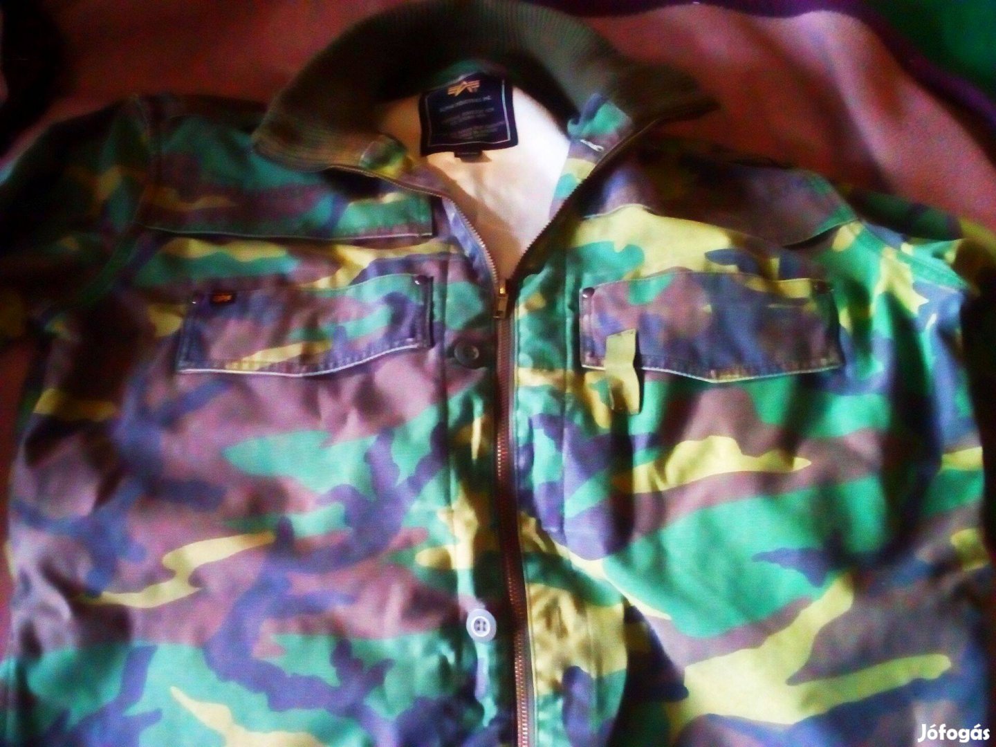 Alpha terepszínű katonai dzseki L méret ötödáron