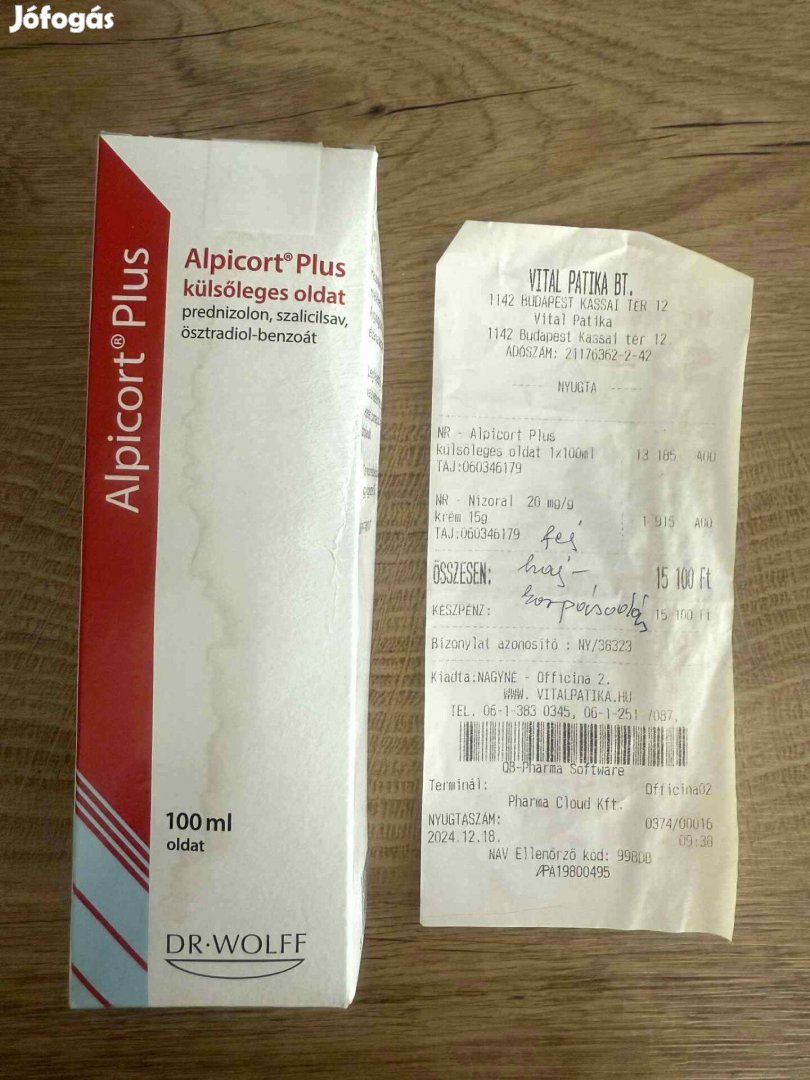 Alpicort PLUS Külsőleges Oldat 100 ml Bontatlan