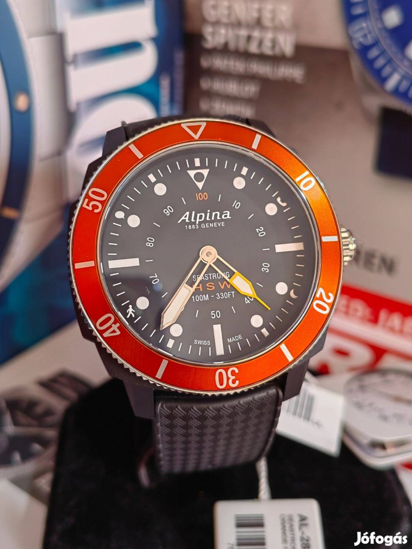 Alpina Seastrong Horological Smartwatch AL-282LBO4V6 férfi karóra Új