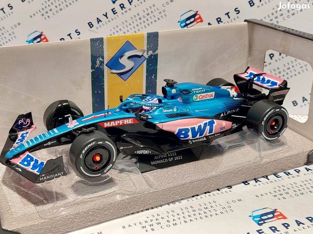 Alpine A522 F1 #14 (2022) - Monaco GP - Fernando Alonso -  Solido - 1