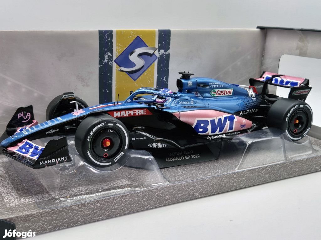 Alpine A522 F1 #14 (2022) - Monaco GP - Fernando Alonso -  Solido - 1