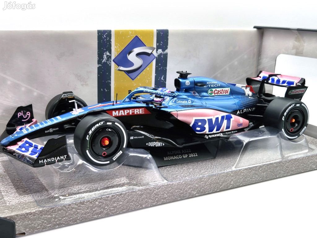 Alpine A522 F1 #14 (2022) - Monaco GP - Fernando Alonso -  Solido - 1