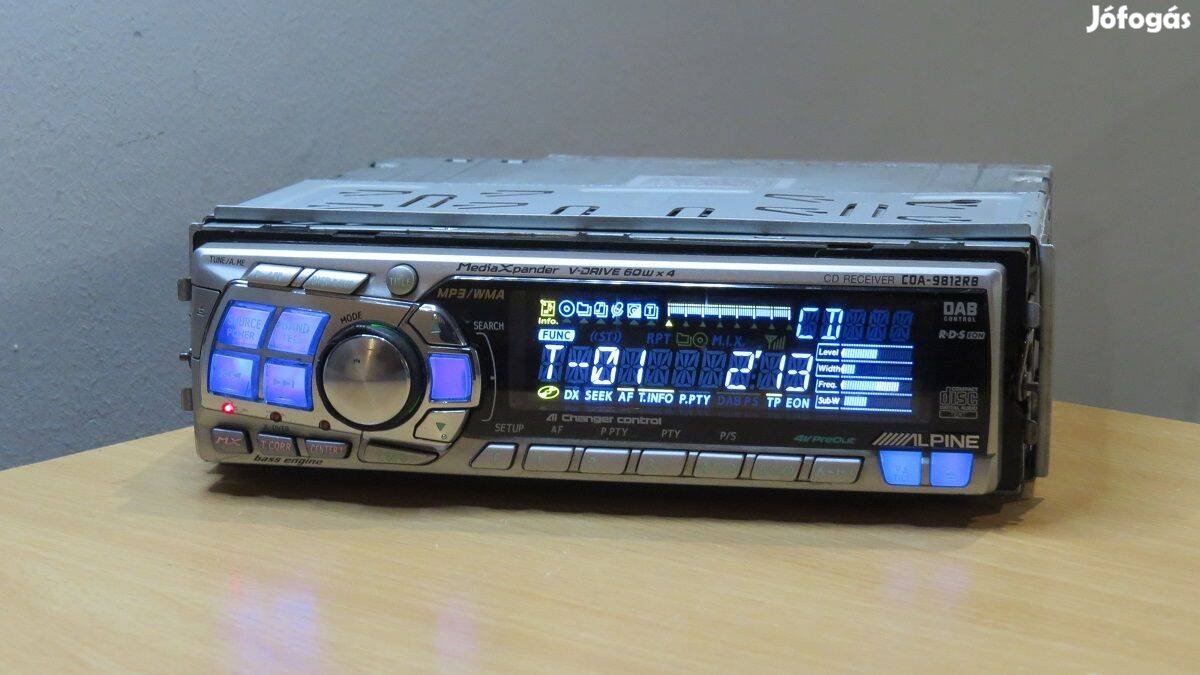 Alpine CDA-9812RB cd mp3 rádió fejegység