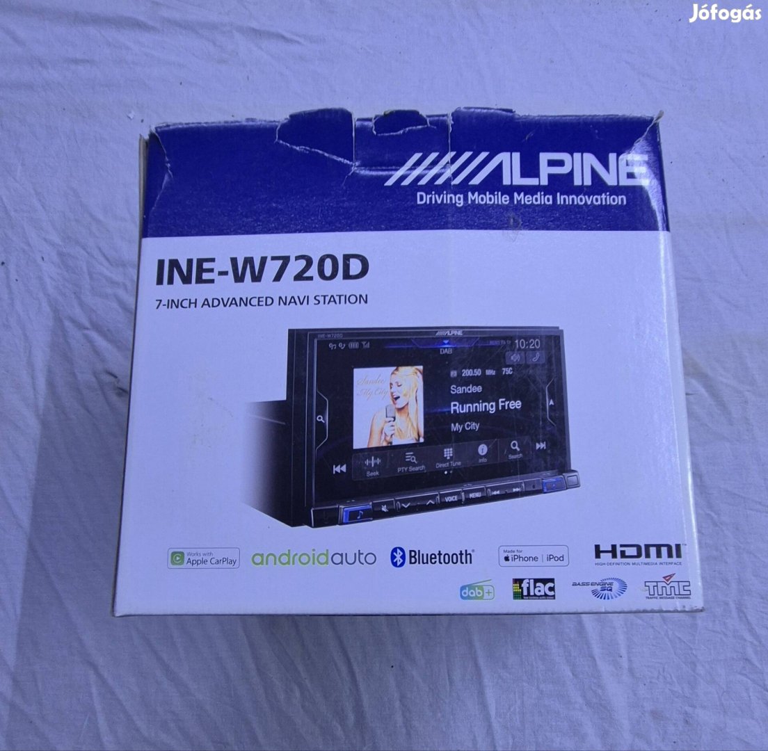 Alpine Ine-W720D hibás fejegység eladó 