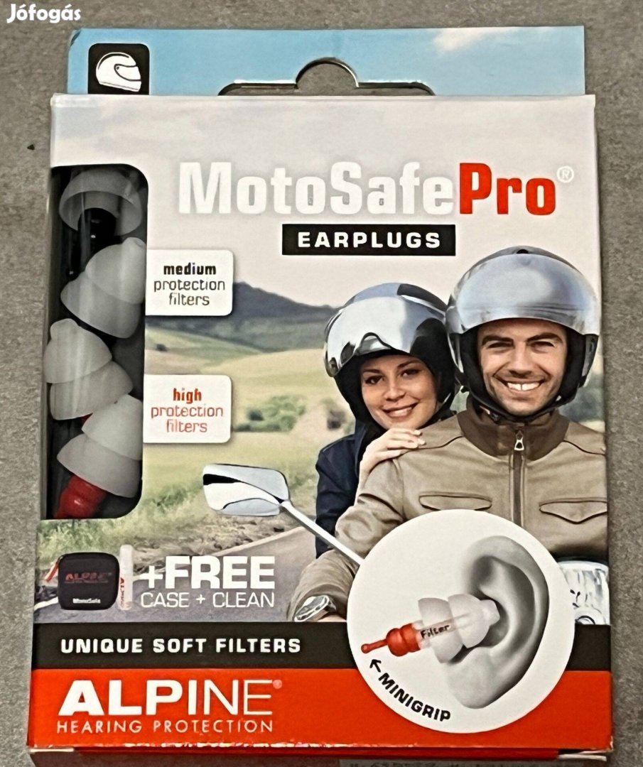 Alpine Motosafe Pro Füldugók motorozáshoz hallásvédő dupla szett