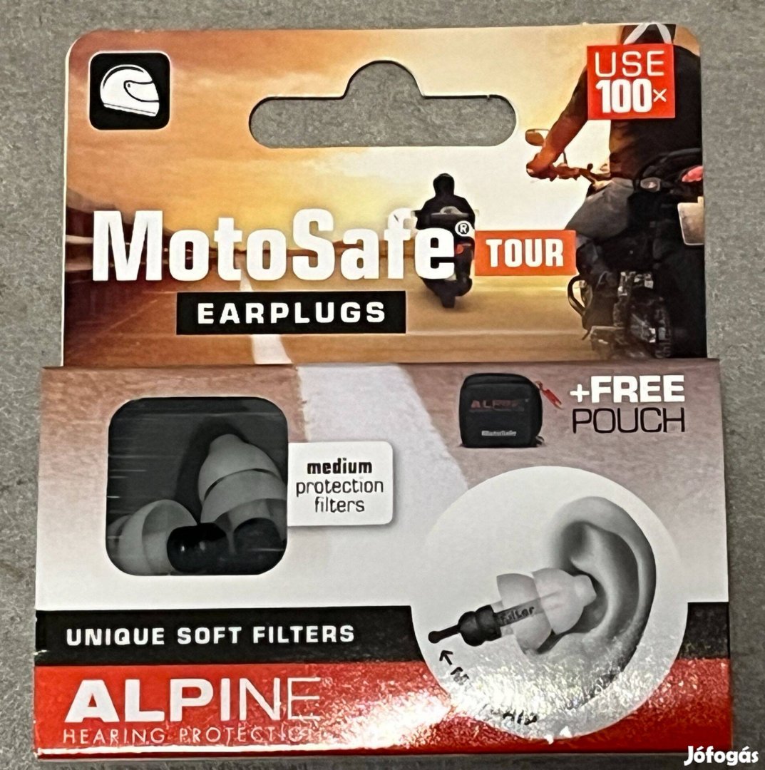 Alpine Motosafe Tour Füldugók motorozáshoz motor füldugó túra