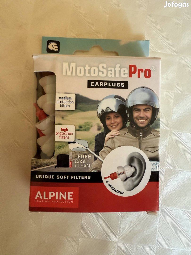 Alpine Motosafe pro motoros füldugó készlet, új