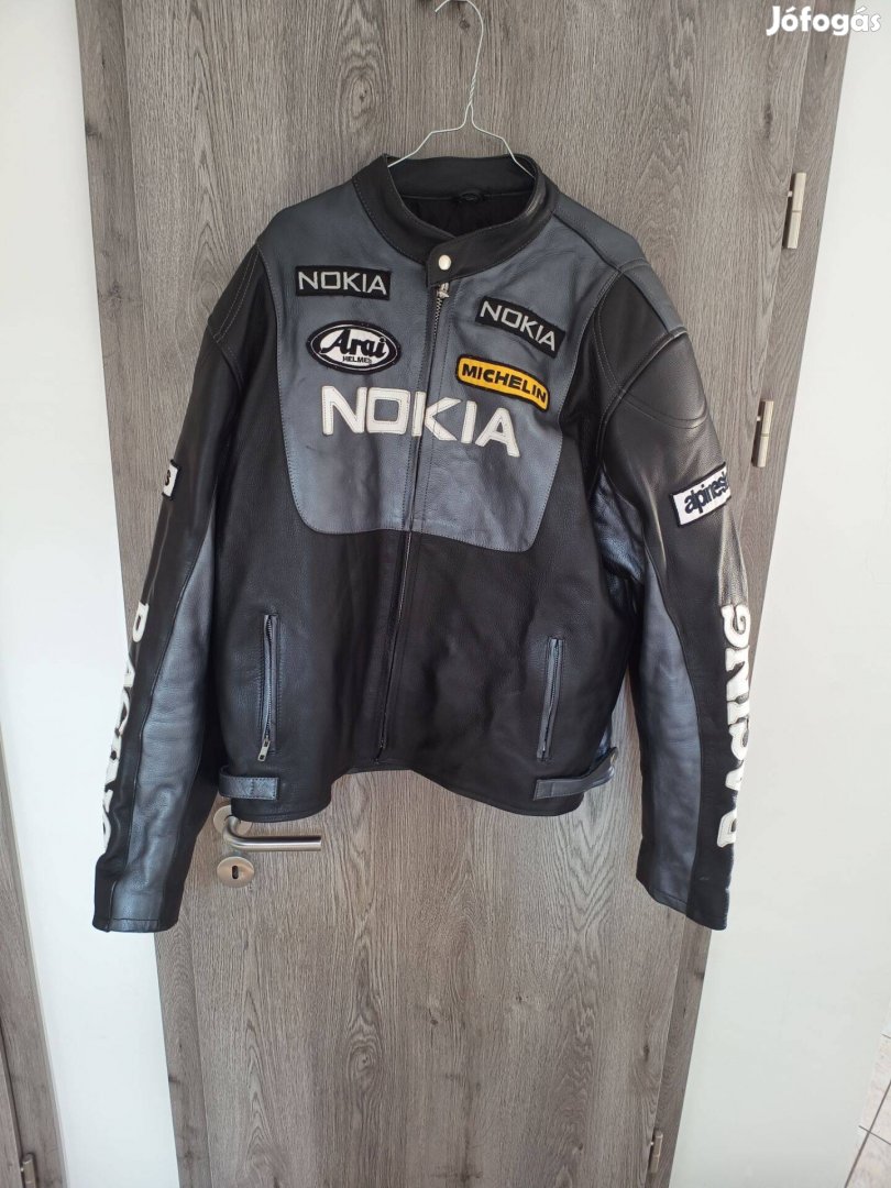 Alpinestars Nokia Racing Motoros Bőrkabát (L-XL)