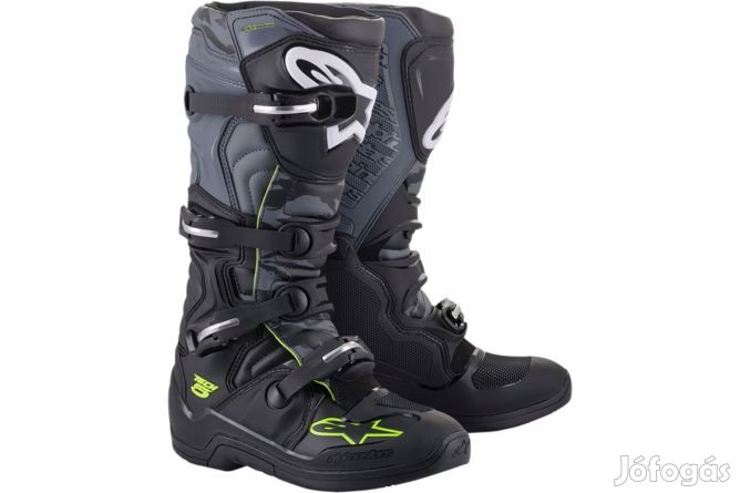 Alpinestars Tech 5 fekete/szürke/sárga csizma 42