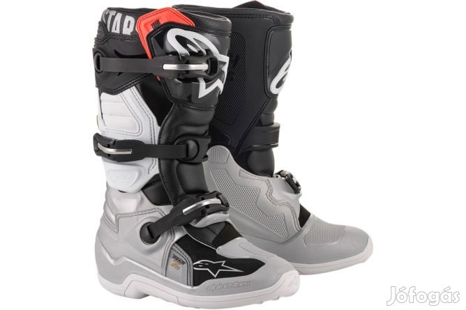 Alpinestars Tech 7S csizma ezüst / fekete / piros 34