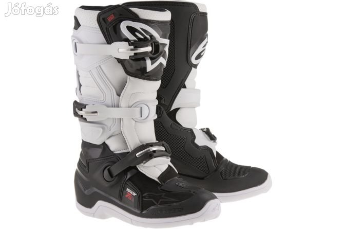 Alpinestars Tech 7S fekete/fehér csizmák, 37-es méret