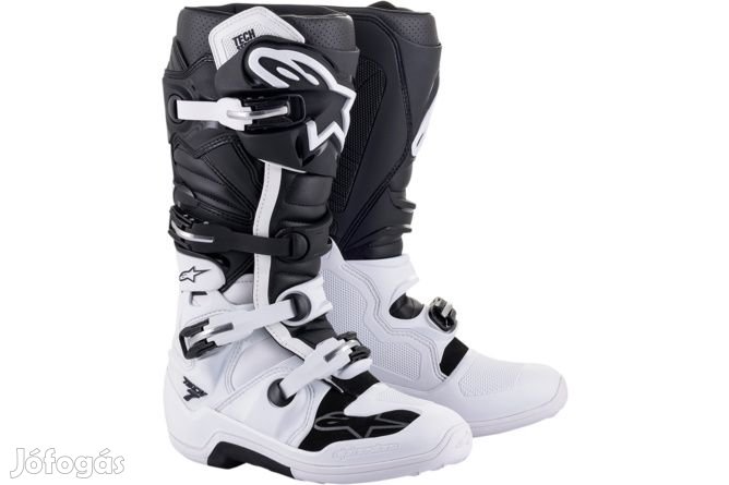 Alpinestars Tech 7 fehér/fekete csizma 43