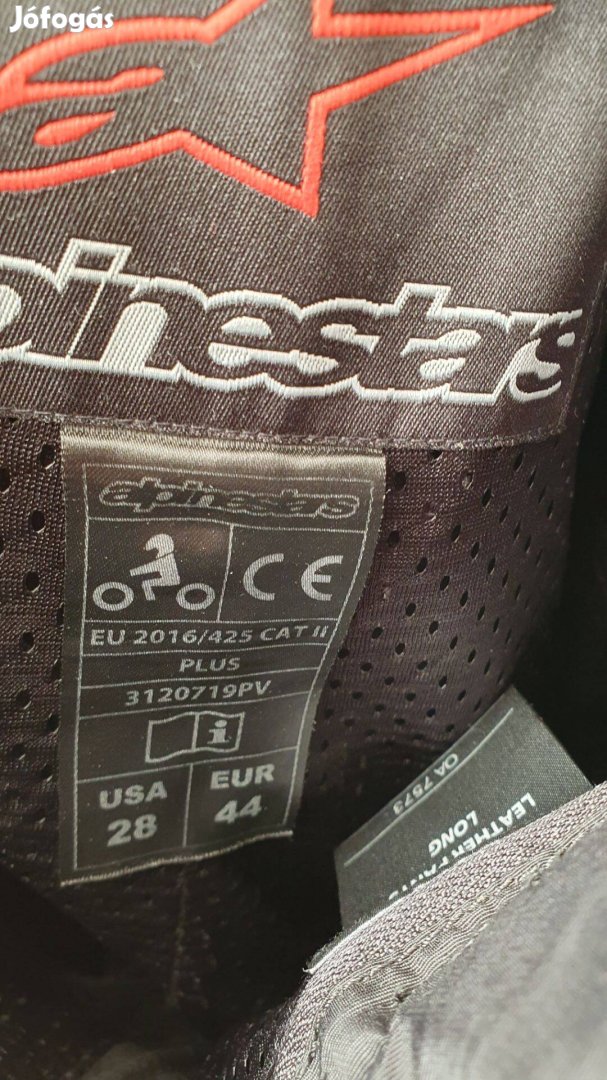 Alpinestars protectoros bőr nadrág 28 méret